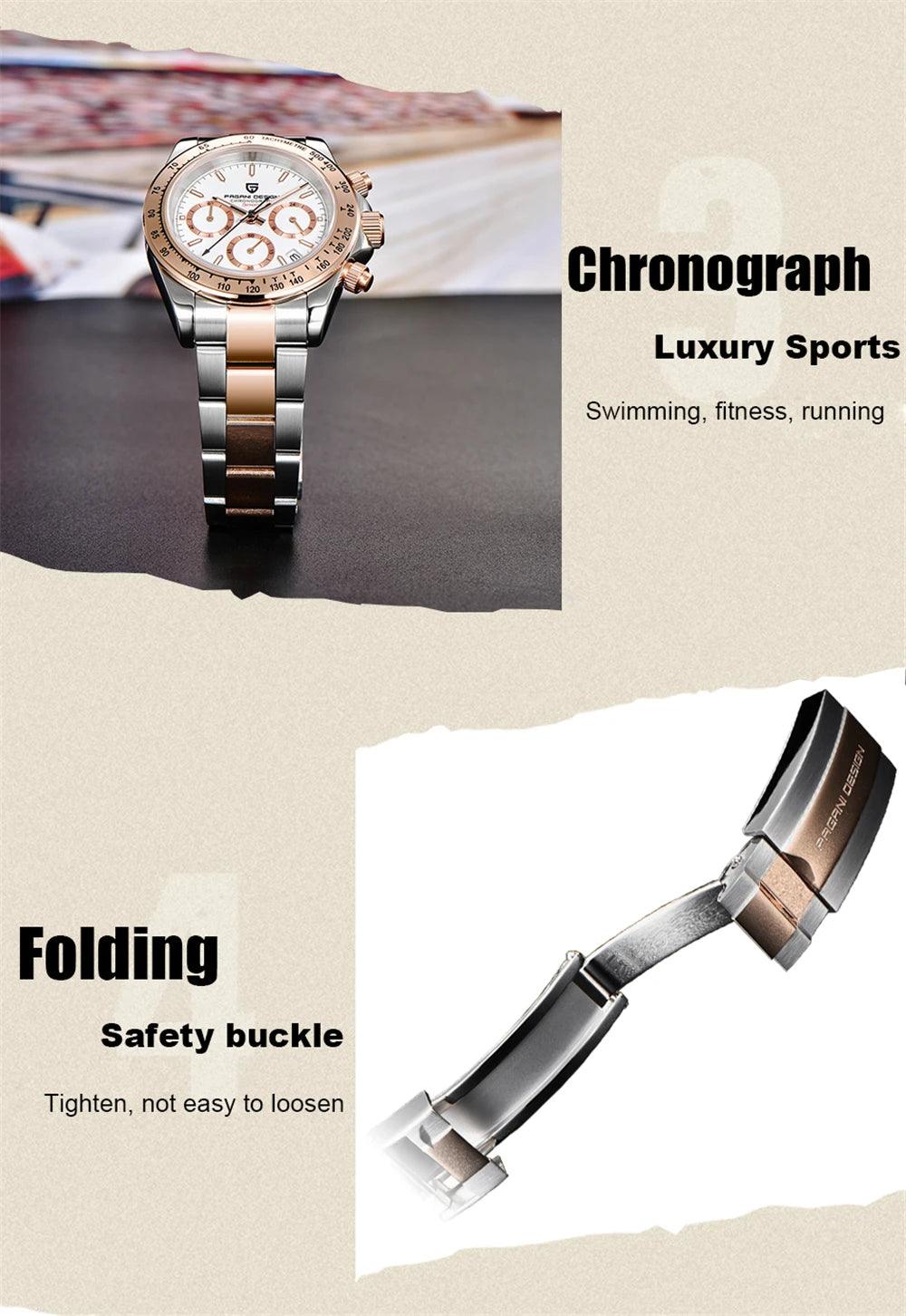 Pagani design top brand men watches chronograph luxury classic - ARI