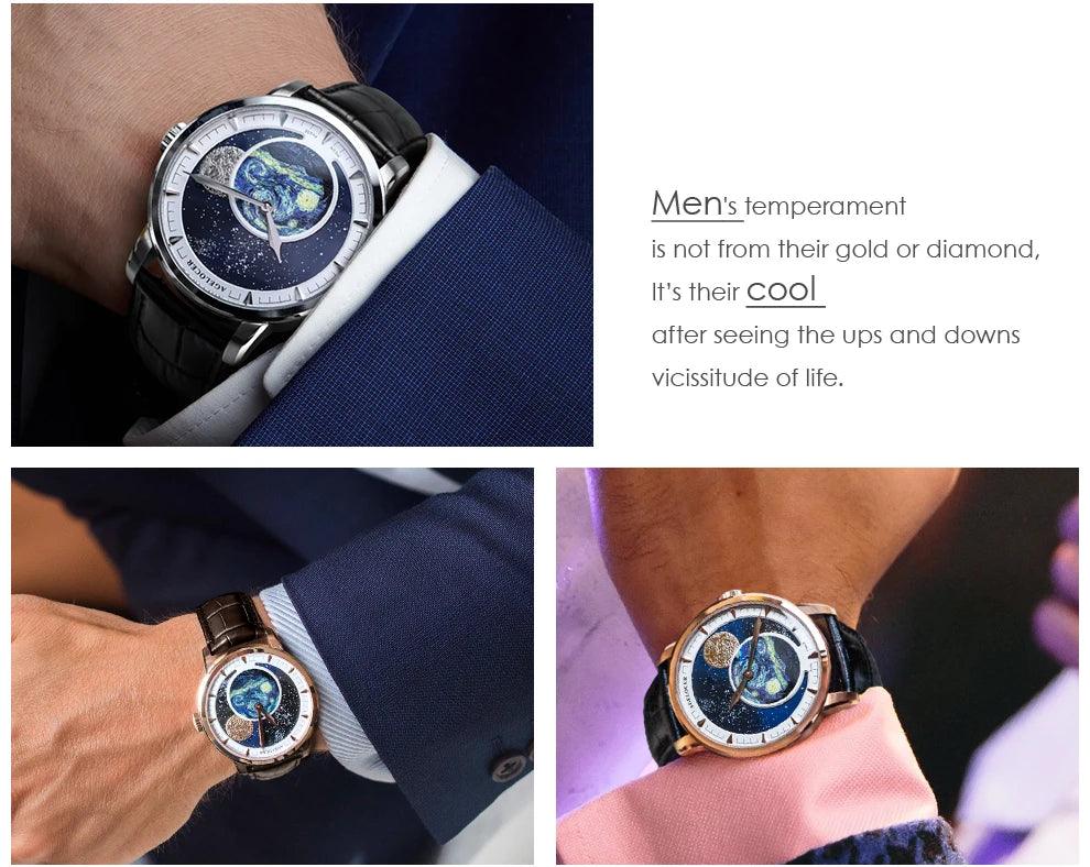 AGELOCER Original Astronomer luxury automatic moon phase watch - ARI