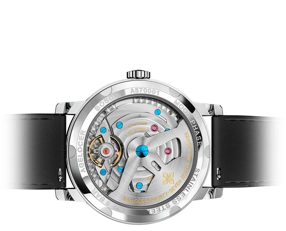 AGELOCER Original Astronomer luxury automatic moon phase watch - ARI