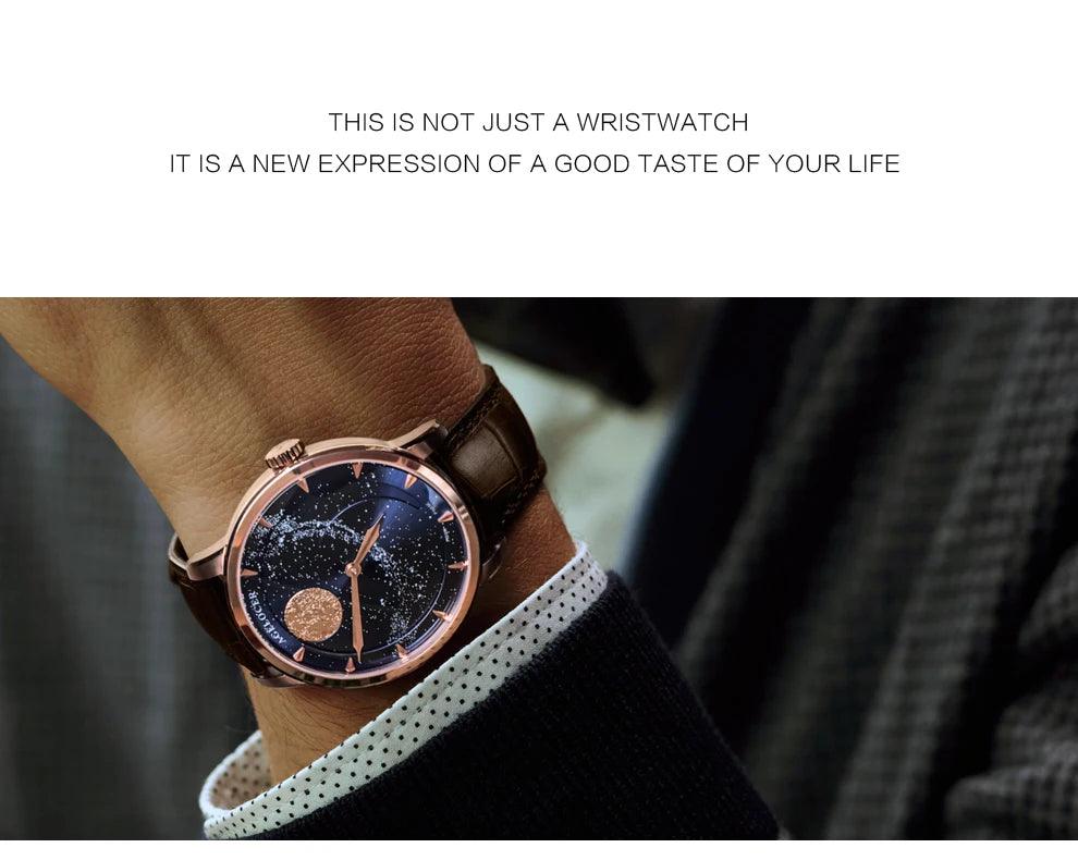 AGELOCER Original Astronomer luxury automatic moon phase watch - ARI
