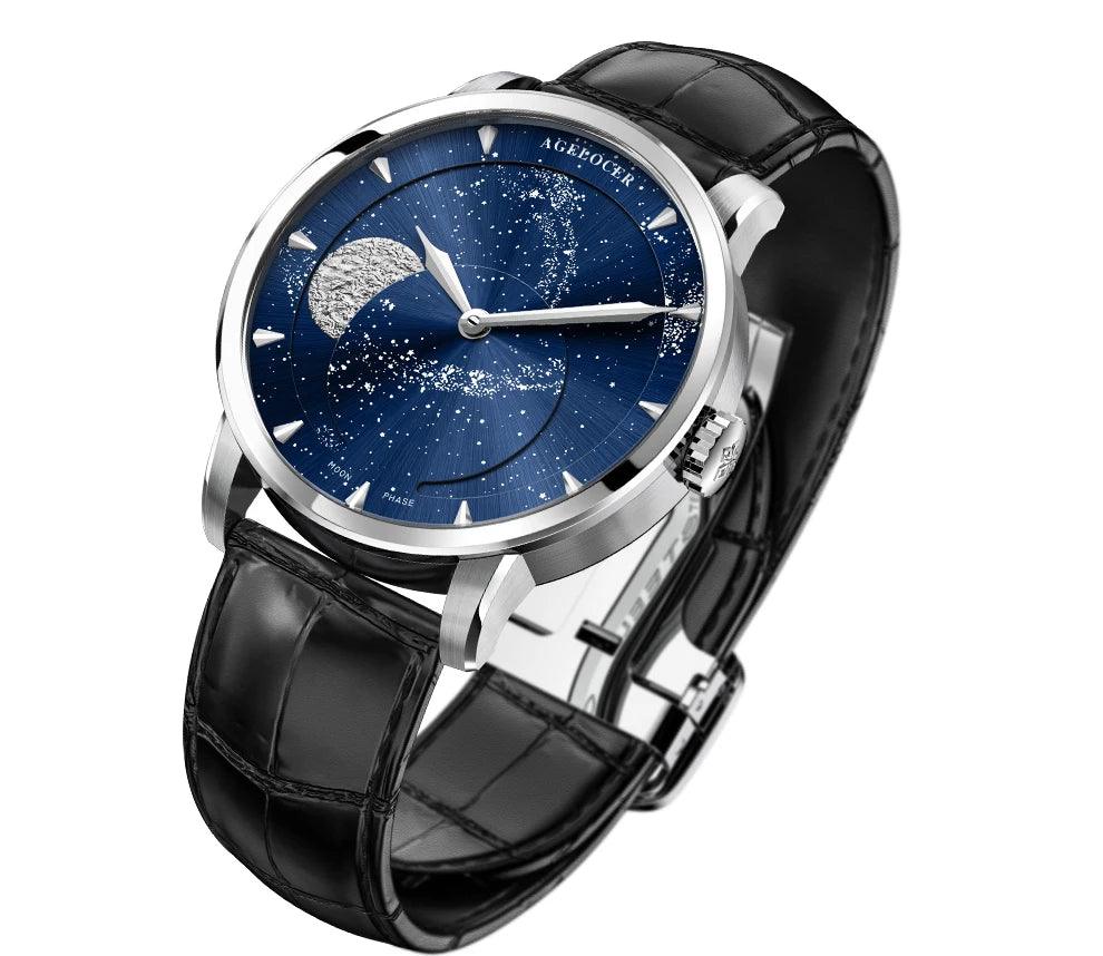 AGELOCER Original Astronomer luxury automatic moon phase watch - ARI