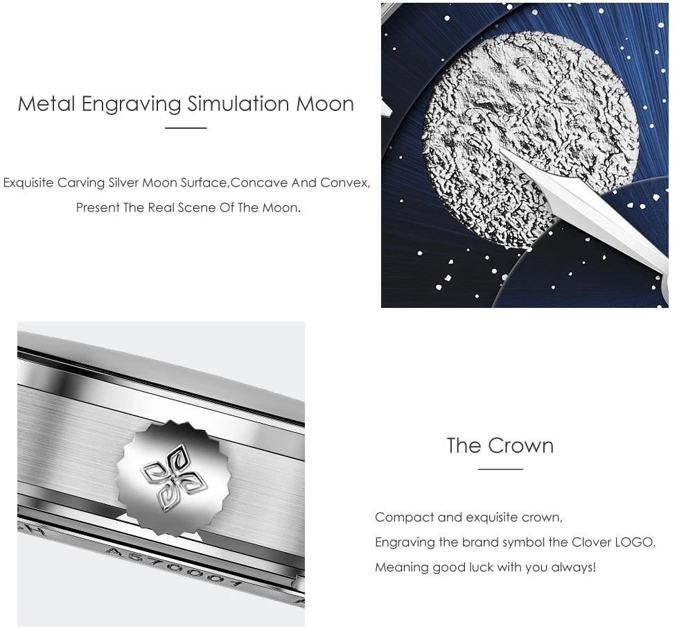 AGELOCER Original Astronomer luxury automatic moon phase watch - ARI