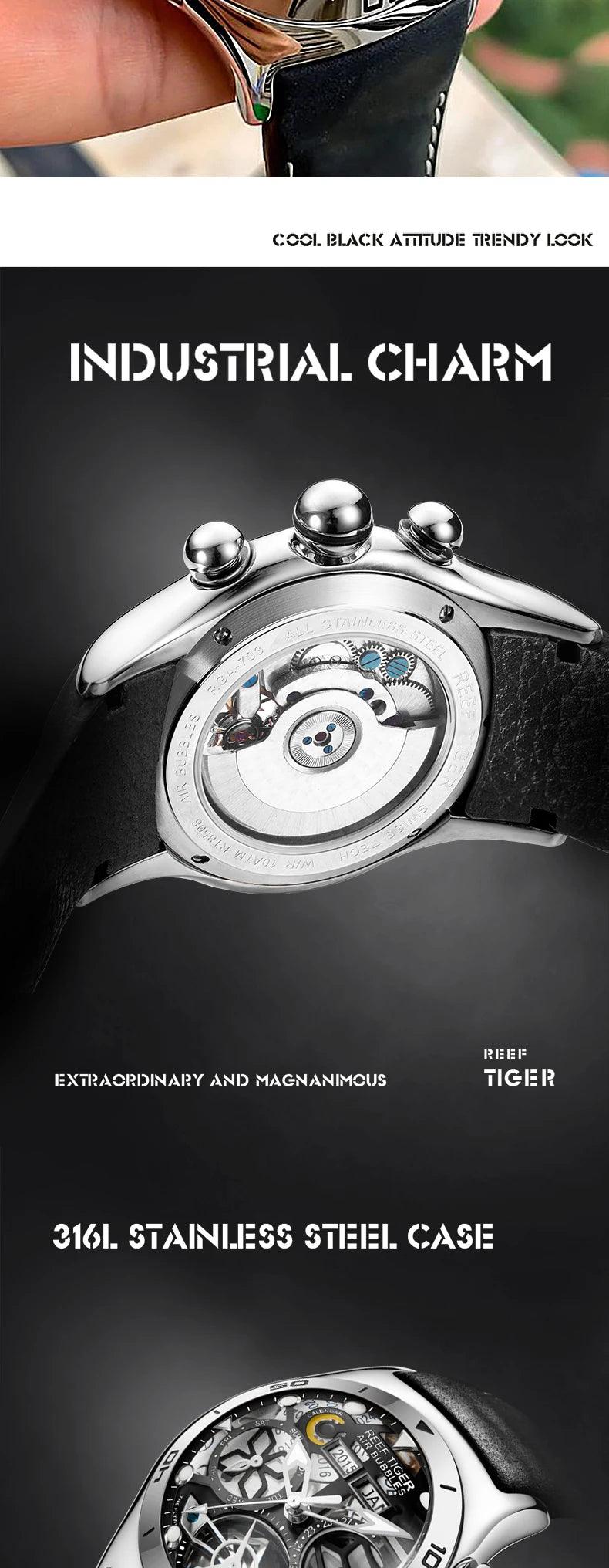 Reef Tiger tourbillon automatic watch - ARI