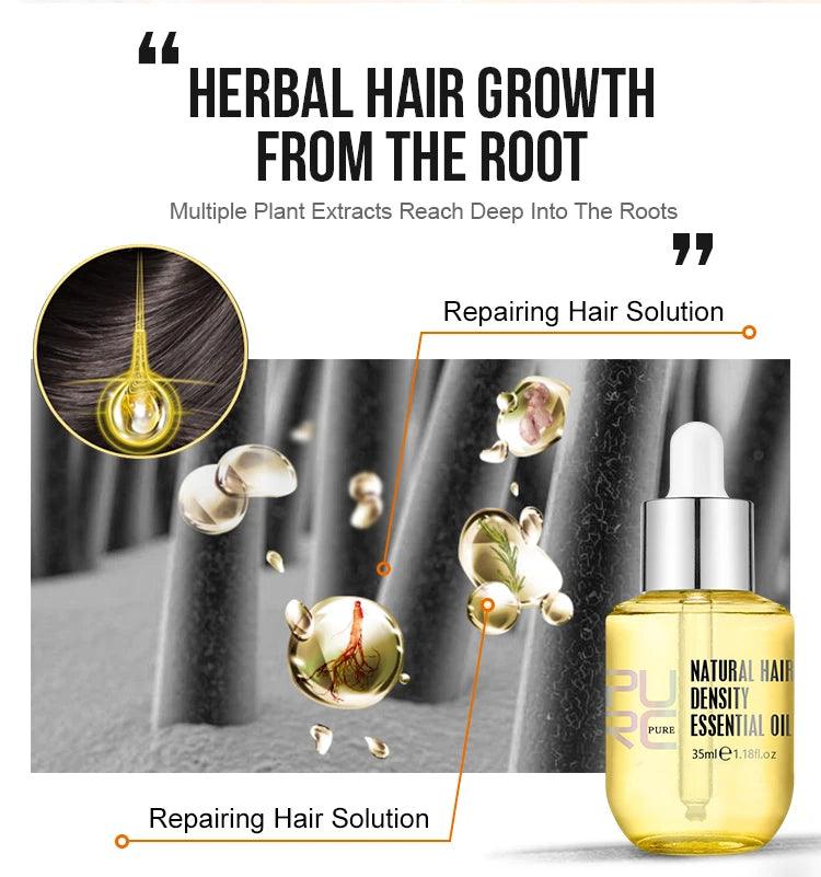 Purc hair density growth products prevent hair loss oil for Men Women - ARI