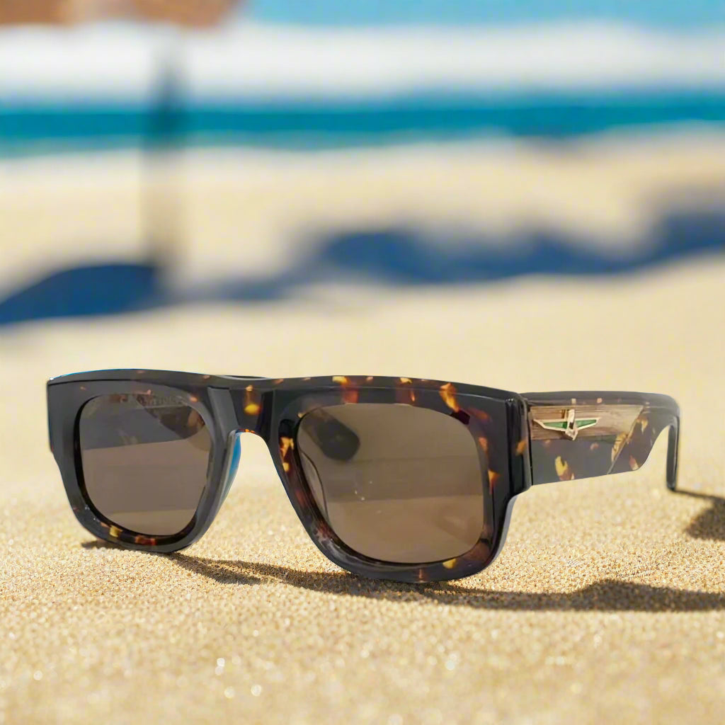 Jacque Marie Mage,THUNDERCLOUD thick solid acetate square Design sunglasses