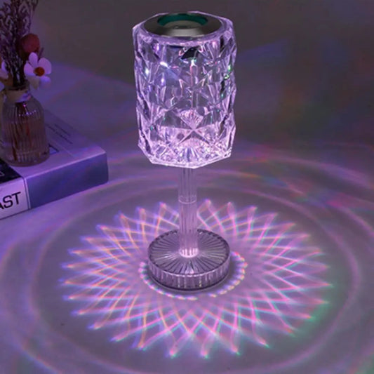 Romantic rose lamp – 16 color led bedside light with remote