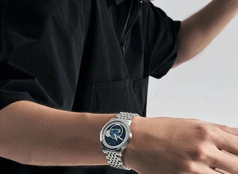 AGELOCER Original Astronomer luxury automatic moon phase watch - ARI