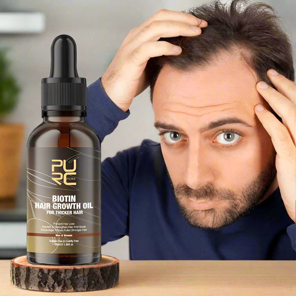 PURC,Biotin fast hair growth oil shampoo conditioner set anti hair loss - ARI