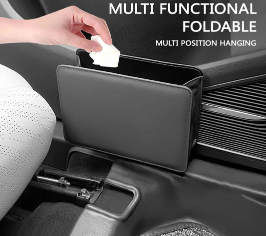 Car trash can Car door storage box foldable seat car Interior products