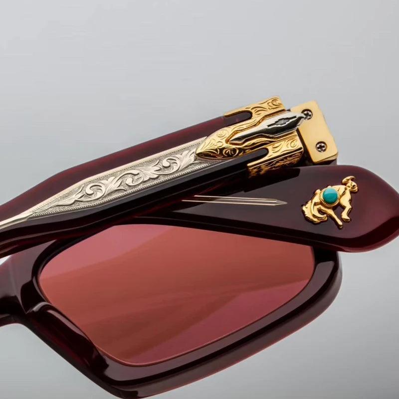 JACQUE MARIE MAGE,Belvedere Sunglasses fashion handmade Punk Acetate - ARI