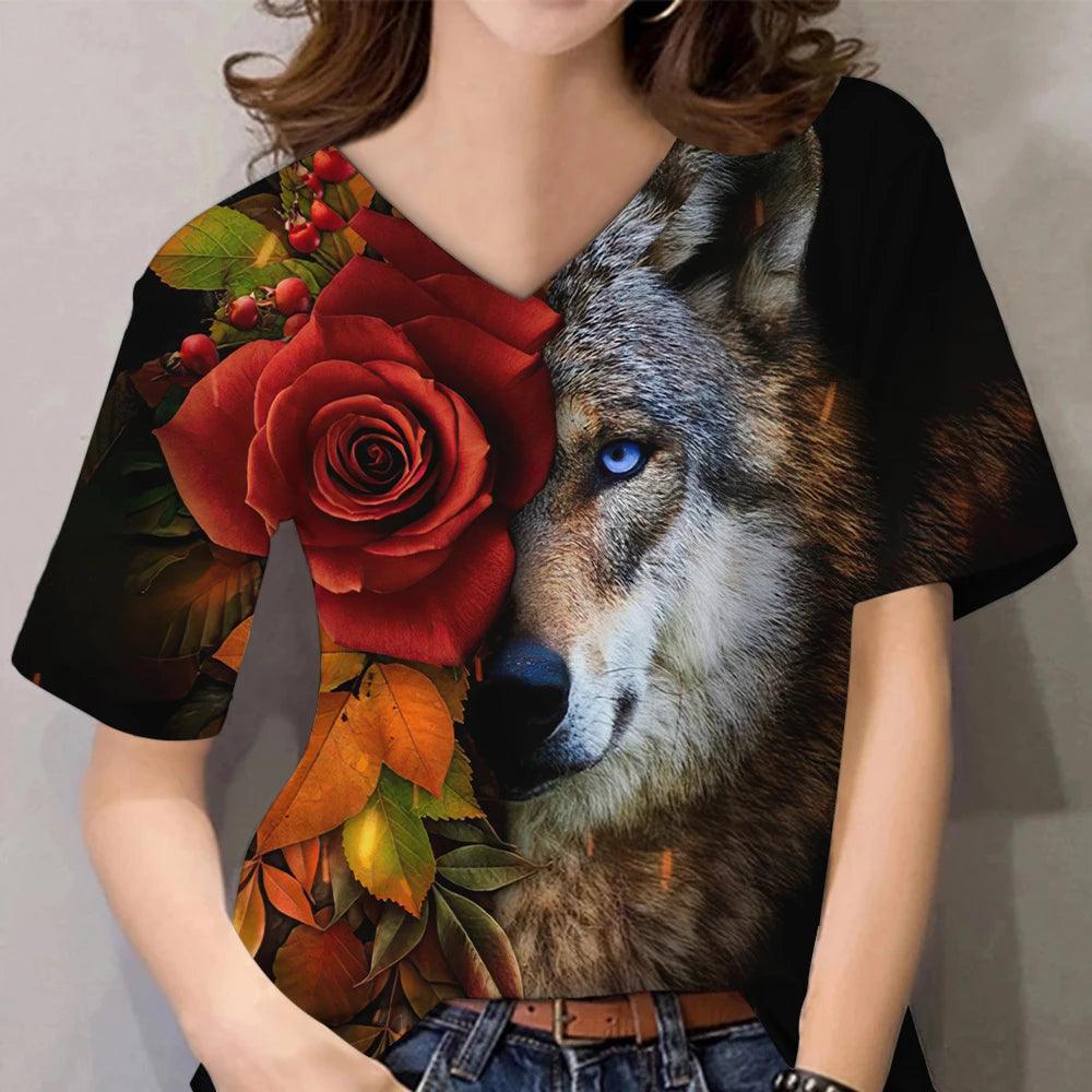Unisex T Shirt Animal Graphic 3d Print Top Streetwear Fashion - ARI
