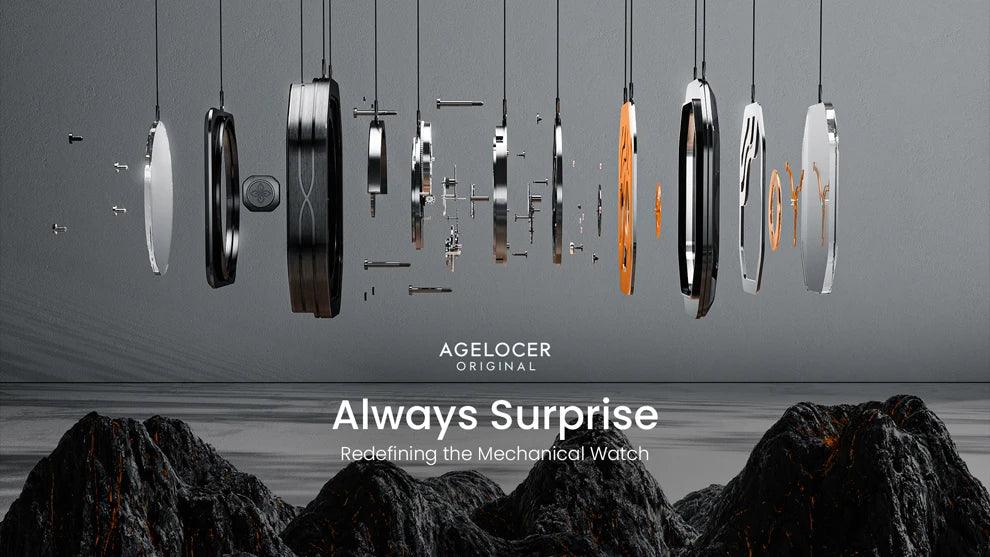 AGELOCER Original Astronomer luxury automatic moon phase watch - ARI