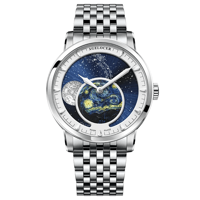 AGELOCER Original Astronomer luxury automatic moon phase watch - ARI