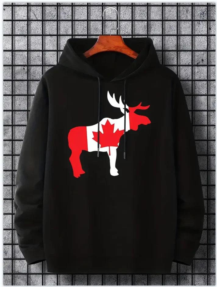 Hoodies leaf canada casual pullover casual & sporty - ARI