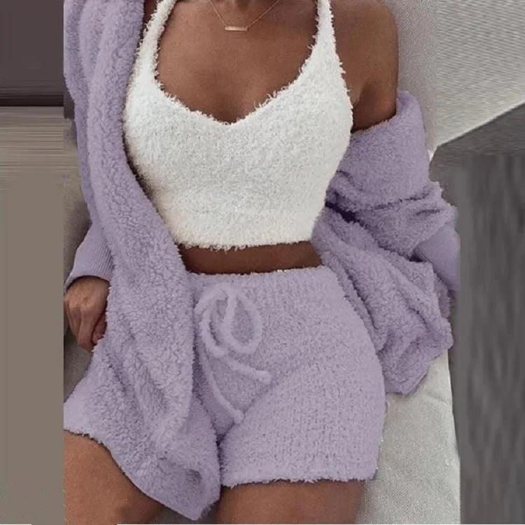 Girls winter pajama set – Cozy sleepwear with square ankle-length - ARI
