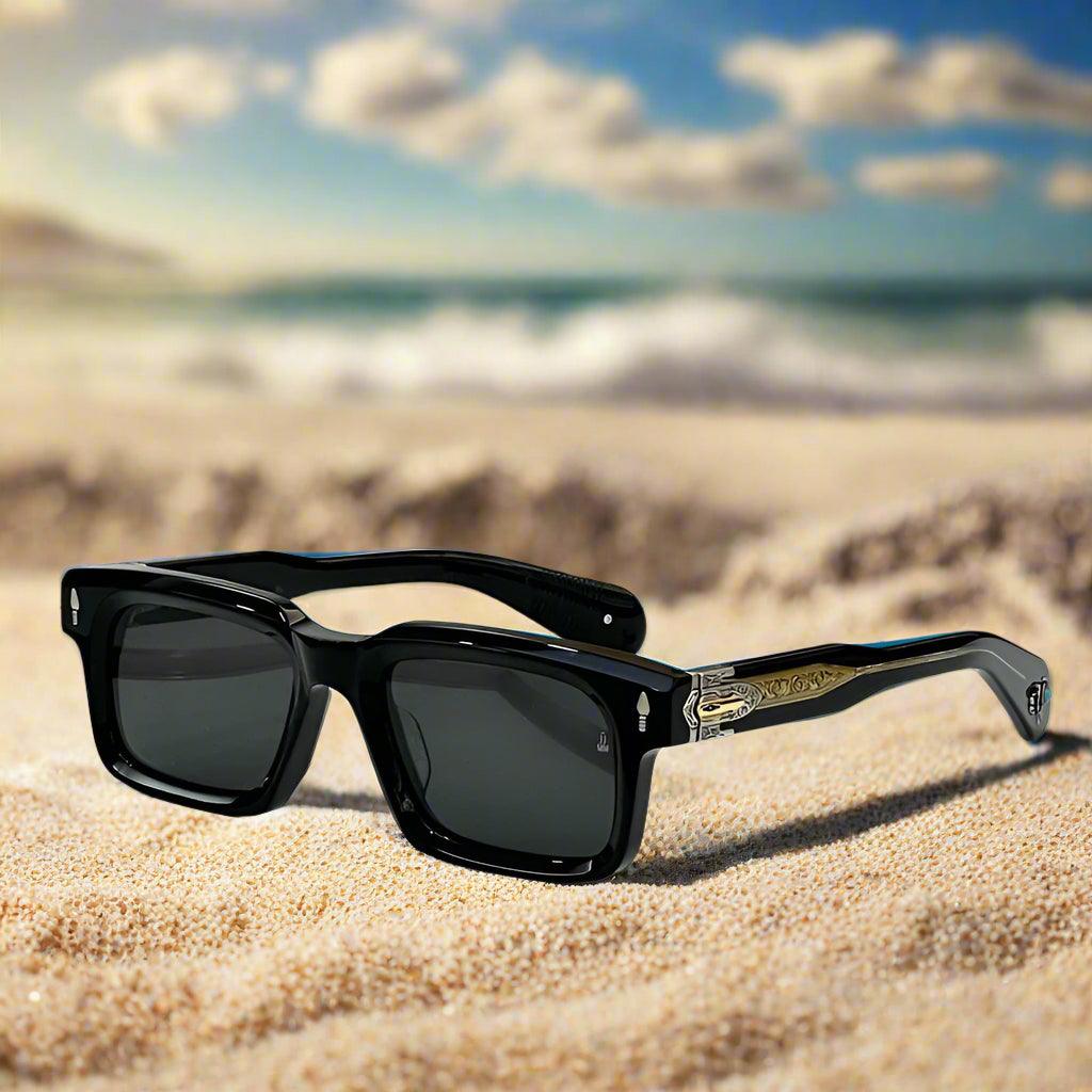 JACQUE MARIE MAGE,Belvedere Sunglasses fashion handmade Punk Acetate - ARI