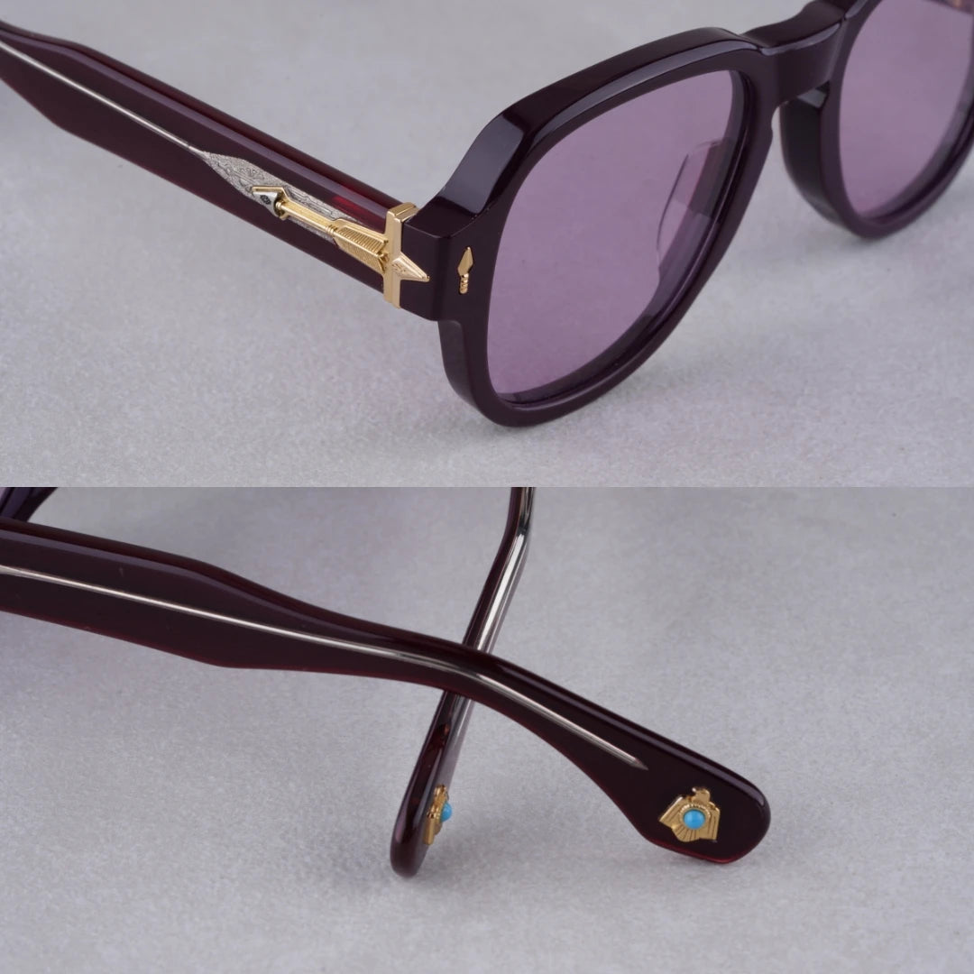 Jacque Maire Mage RED CLOUD Solid thick and old money type Sunglasses