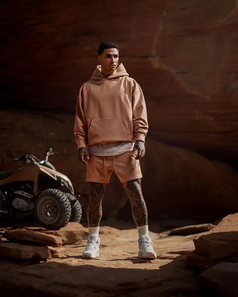 heavyweight cotton hoodie loose fitting amazing street style - ARI