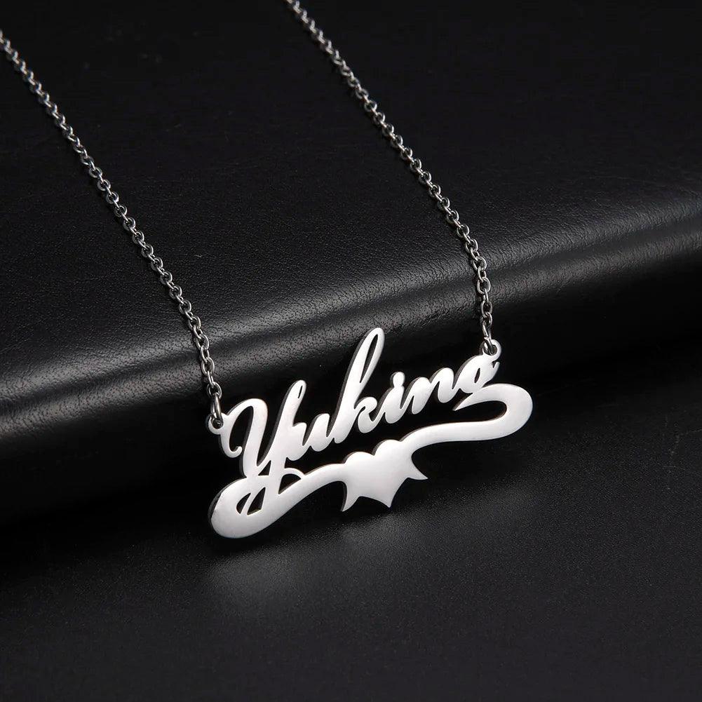 your name on Necklace Stainless Steel Jewelry - ARI