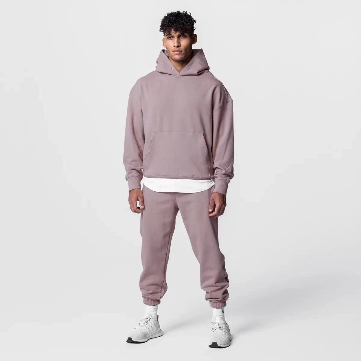 heavyweight cotton hoodie loose fitting amazing street style - ARI