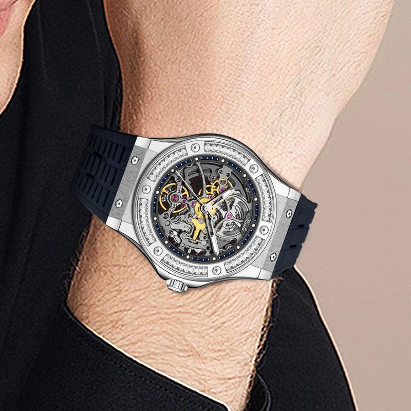 Haofa skeleton watch,Luxury automatic mechanical - ARI