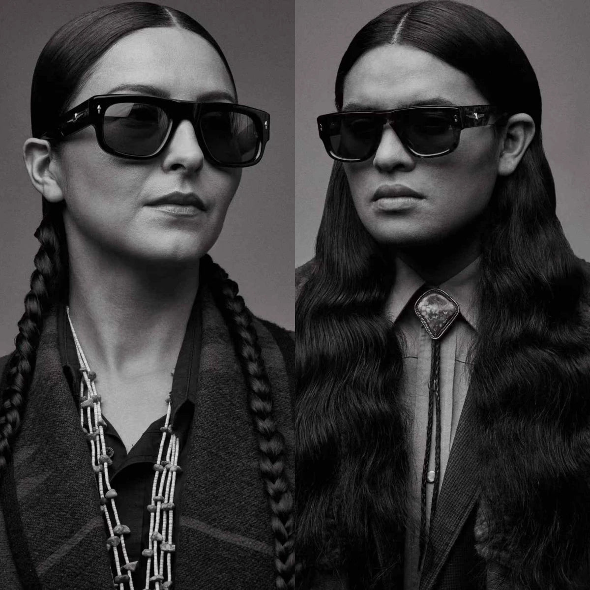 Jacque Marie Mage,THUNDERCLOUD thick solid acetate square Design sunglasses
