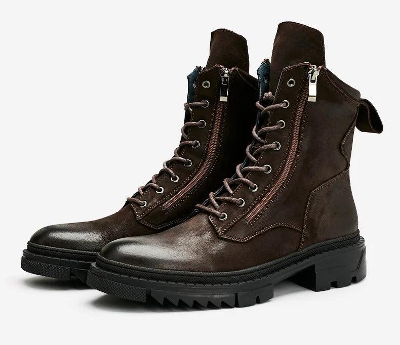 Italian boots made from luxury genuine leather. Designer fashion, handmade. - ARI