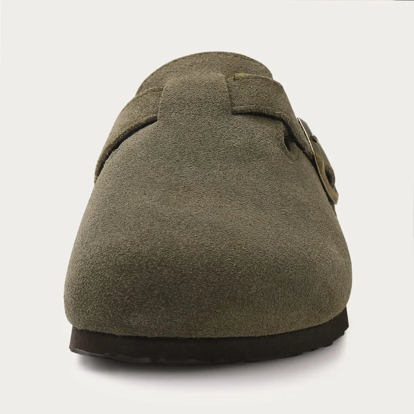 Kidmi soft leather adjustable buckle slipper