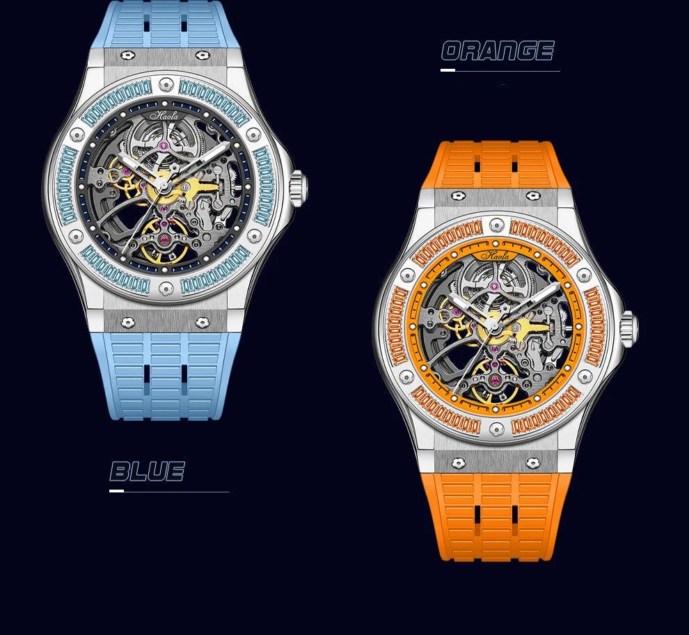 Haofa skeleton watch,Luxury automatic mechanical - ARI