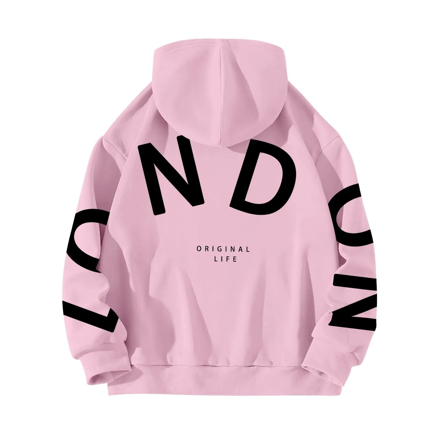 Women outfit sweatsuit letter long sleeved casual hoodie