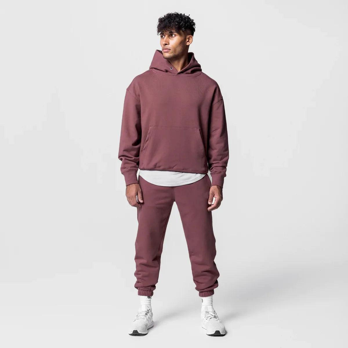 heavyweight cotton hoodie loose fitting amazing street style - ARI