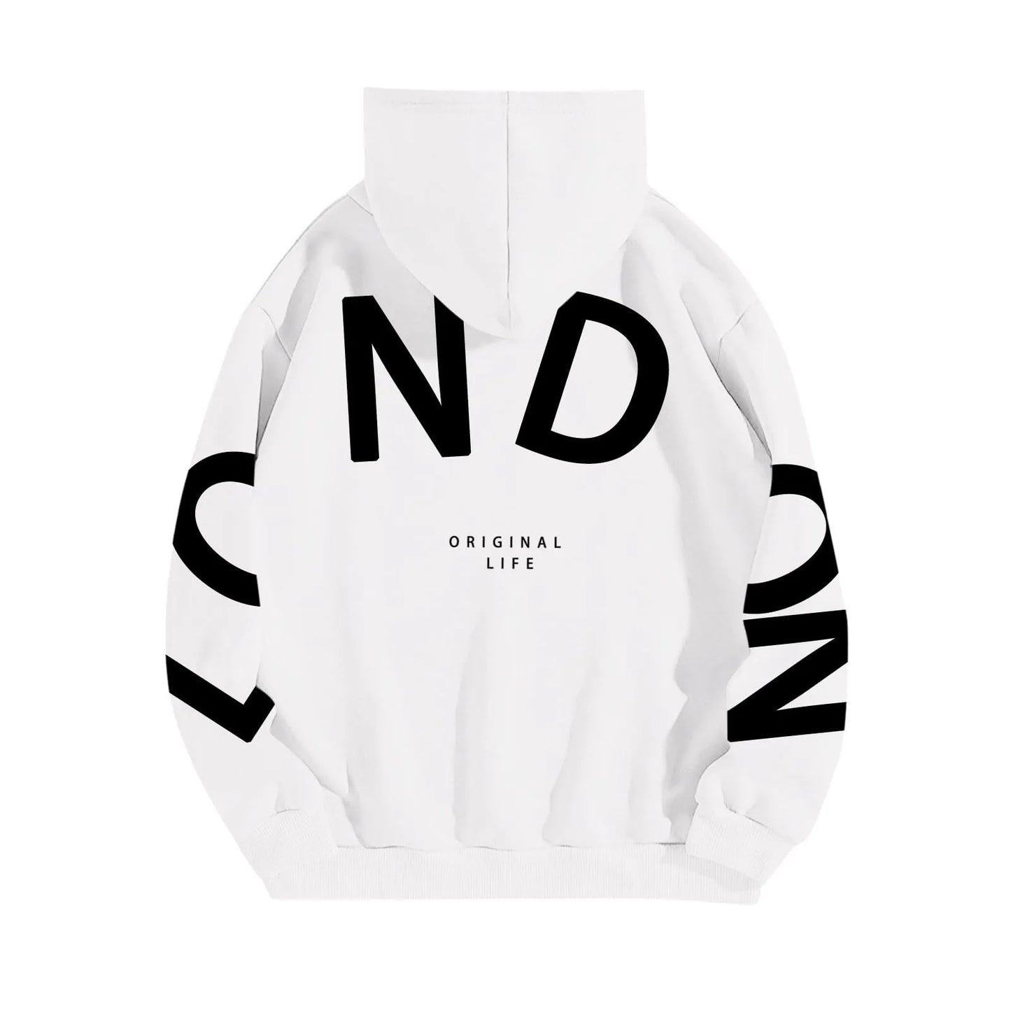 Women outfit sweatsuit letter long sleeved casual hoodie
