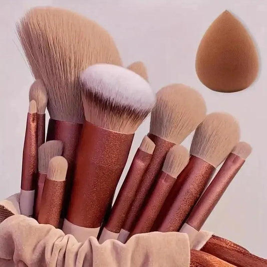 makeup brush set soft fluffy professional cosmetic tool - ARI
