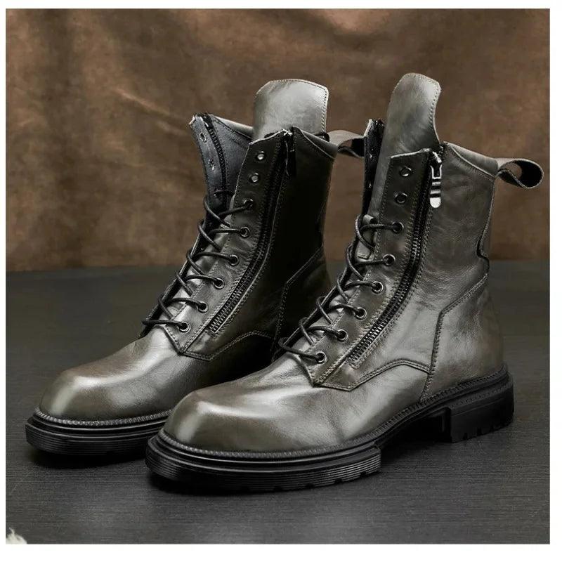 fashion luxury genuine leather designer british style handmade - ARI