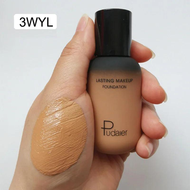 face liquid foundation full concealer makeup waterproof base brighten whitening cover dark circle - ARI