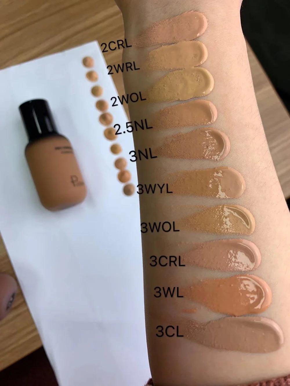 face liquid foundation full concealer makeup waterproof base brighten whitening cover dark circle - ARI