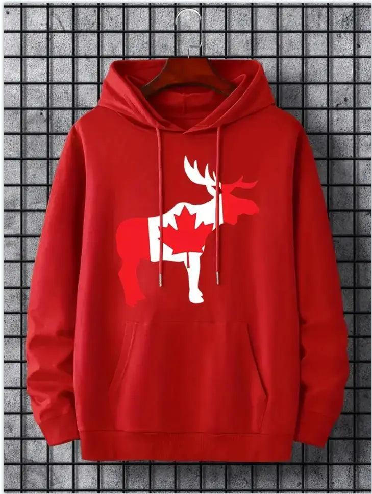 Hoodies leaf canada casual pullover casual & sporty - ARI