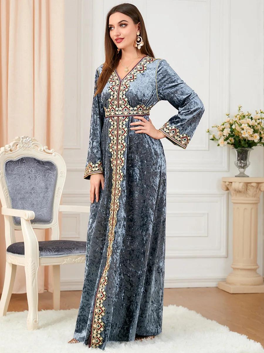 Elegant Dubai-inspired dress for muslim women – Modest & stylish middle eastern fashion - ARI