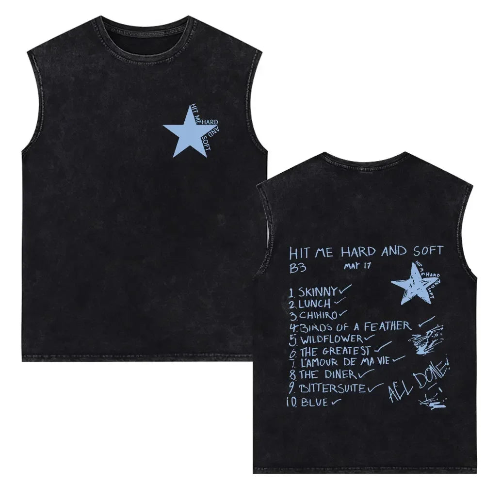 Billie eilish Hit me hard and soft vest top oversized sleeveless