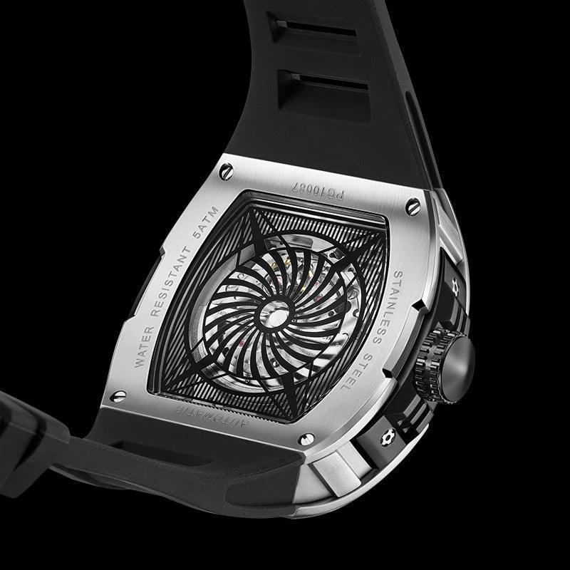 ARI AURUM automatic mechanical luxury stainless steel skeleton watch - ARI