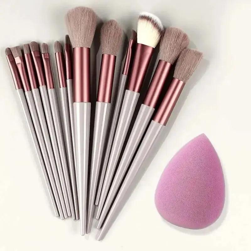 makeup brush set soft fluffy professional cosmetic tool - ARI