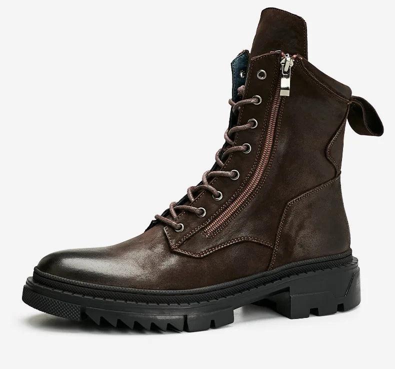 Italian boots made from luxury genuine leather. Designer fashion, handmade. - ARI