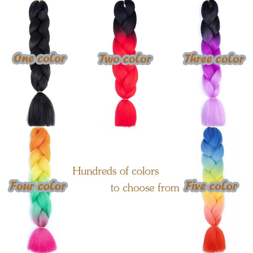 24 inch braids extensions braiding hair color hair for children braid - ARI