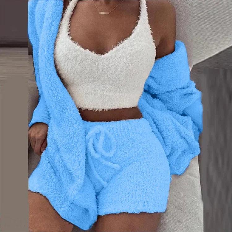Girls winter pajama set – Cozy sleepwear with square ankle-length - ARI
