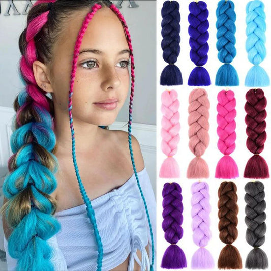 24 inch braids extensions braiding hair color hair for children braid - ARI