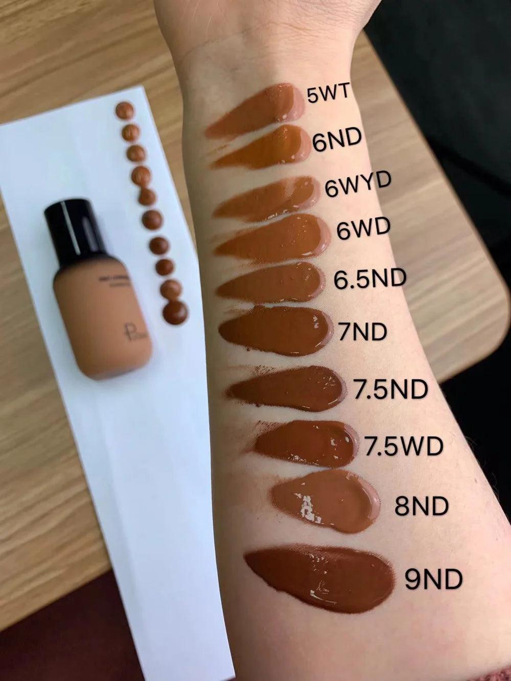 face liquid foundation full concealer makeup waterproof base brighten whitening cover dark circle - ARI