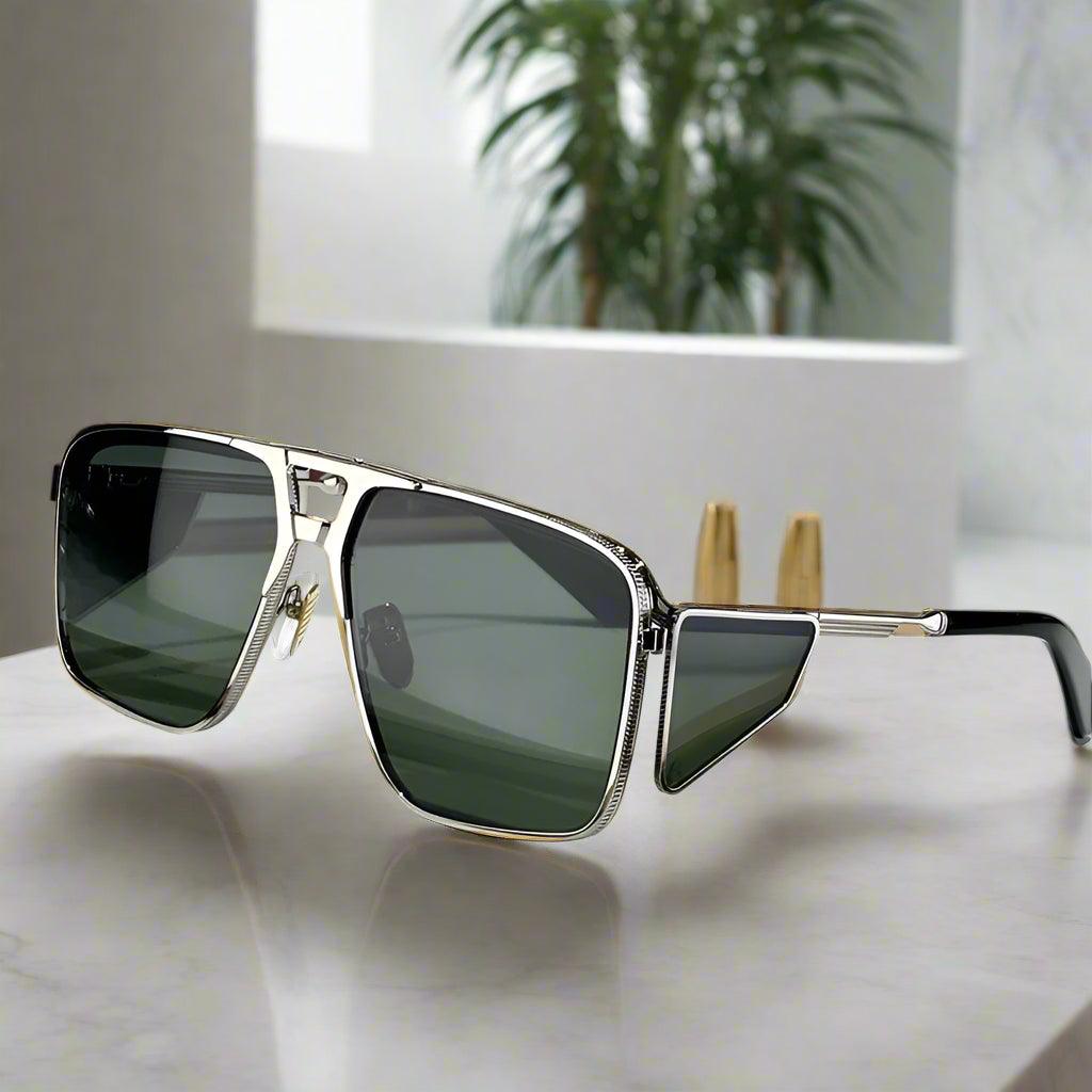 JACQUE MARIE MAGE,Assen alloy handmade sunglasses classical vintage - ARI