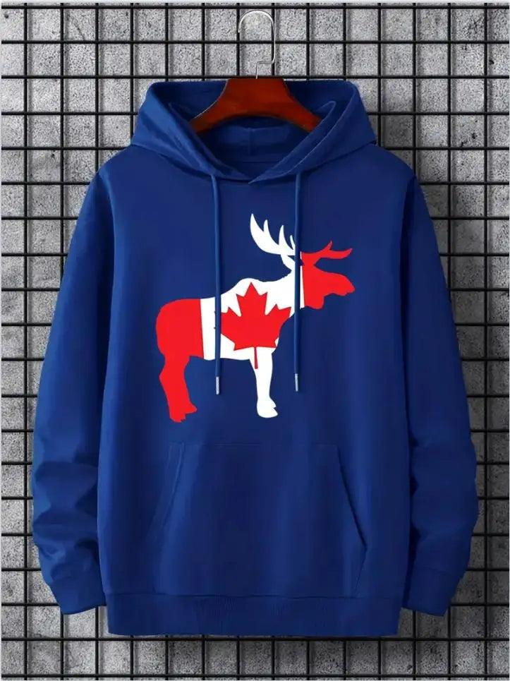 Hoodies leaf canada casual pullover casual & sporty - ARI