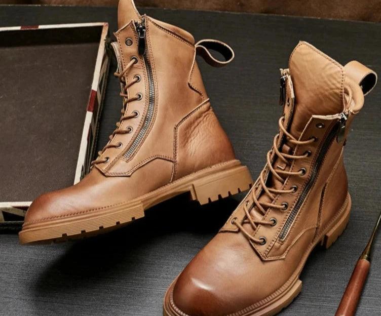 fashion luxury genuine leather designer british style handmade - ARI
