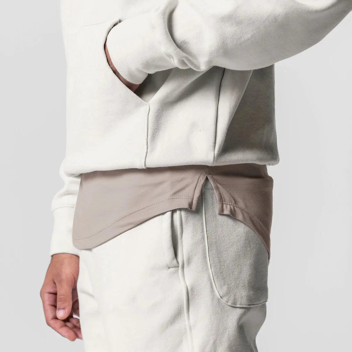 heavyweight cotton hoodie loose fitting amazing street style - ARI